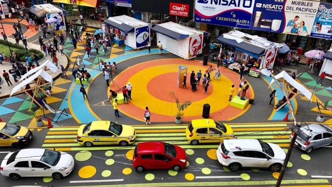 Aerial View of the Intervention in Action